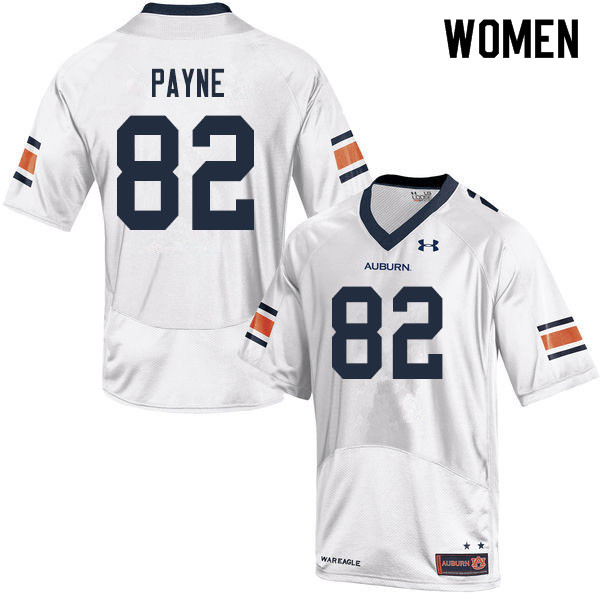 Women #82 Cameron Payne Auburn Tigers College Football Jerseys Sale-White - Click Image to Close